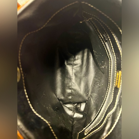 Bally Handbag in Black and Tan, EUC - Picture 12 of 14